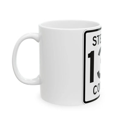 Stearns County Route 134 (Minnesota) (Road Sign) White Coffee Mug - Go Mug Yourself
