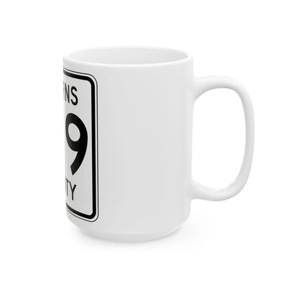 Stearns County Route 159 (Minnesota) (Road Sign) White Coffee Mug - Go Mug Yourself