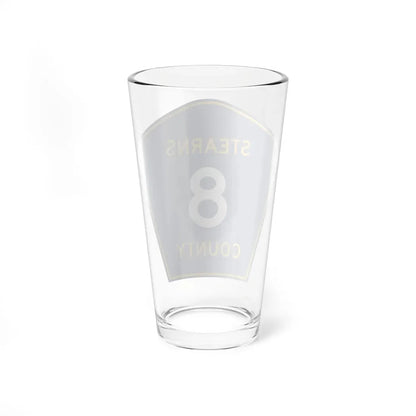 Stearns County Route 8 (Minnesota) (Road Sign) Pint Glass 16oz - Go Mug Yourself