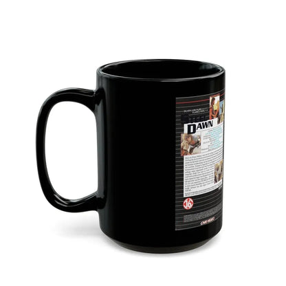 STEEL DAWN PATRICK SWAYZE (VHS COVER) - Black Coffee Mug - Go Mug Yourself