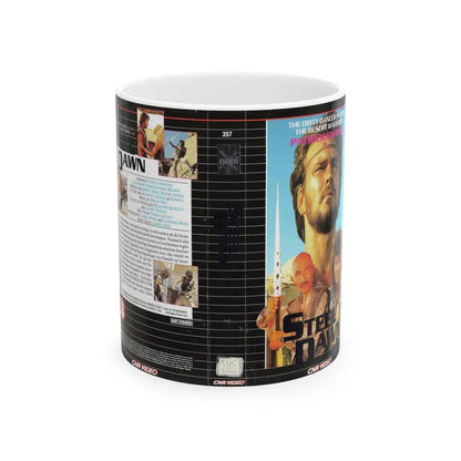 STEEL DAWN PATRICK SWAYZE (VHS COVER) - White Coffee Mug 11oz - Go Mug Yourself