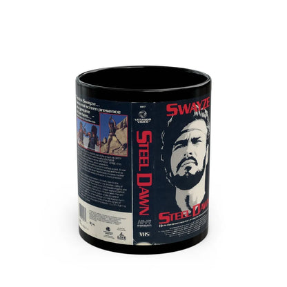 STEEL DAWN (VHS COVER) - Black Coffee Mug-11oz-Go Mug Yourself