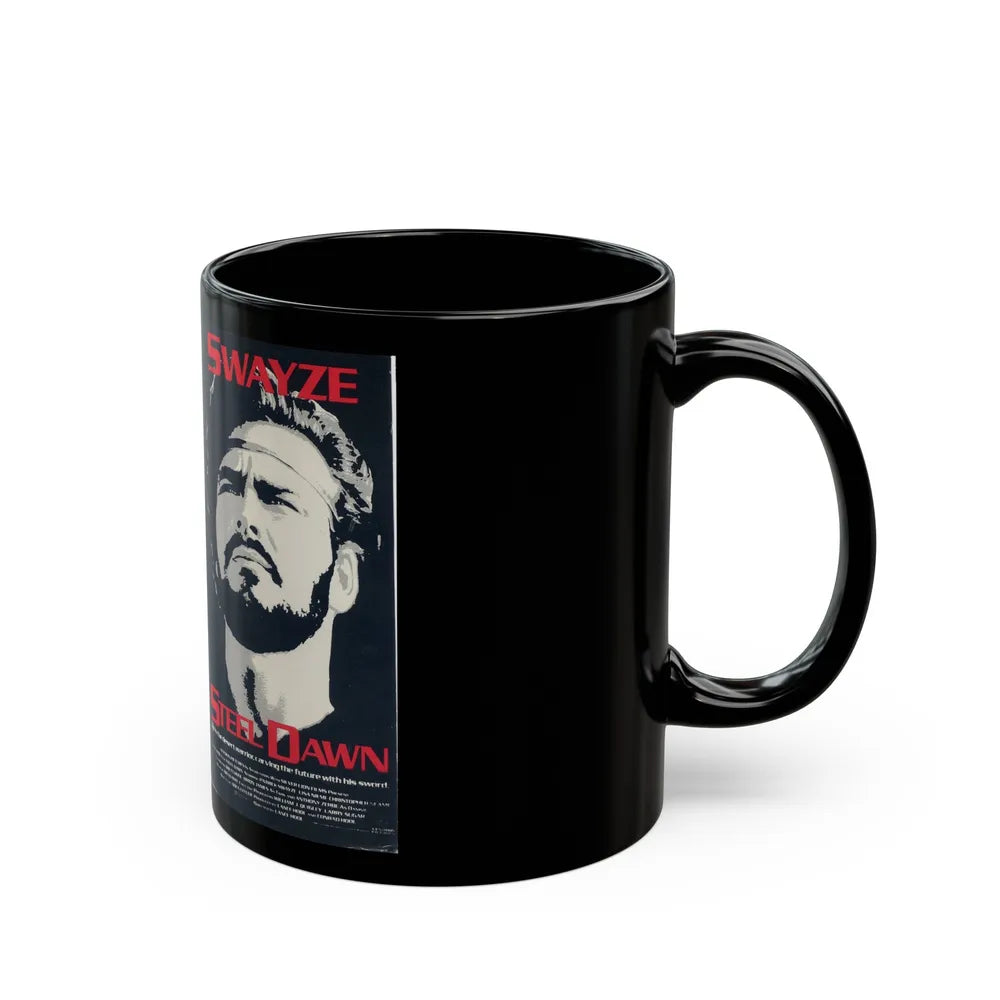 STEEL DAWN (VHS COVER) - Black Coffee Mug-Go Mug Yourself