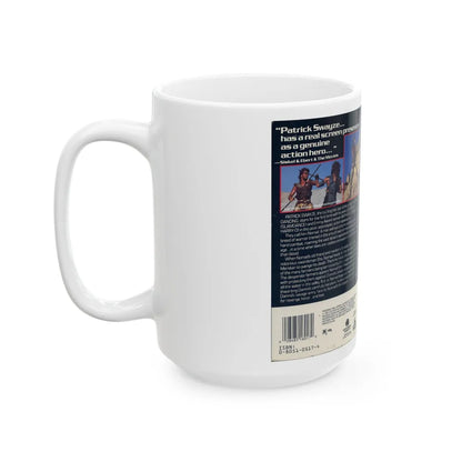 STEEL DAWN (VHS COVER) - White Coffee Mug-Go Mug Yourself