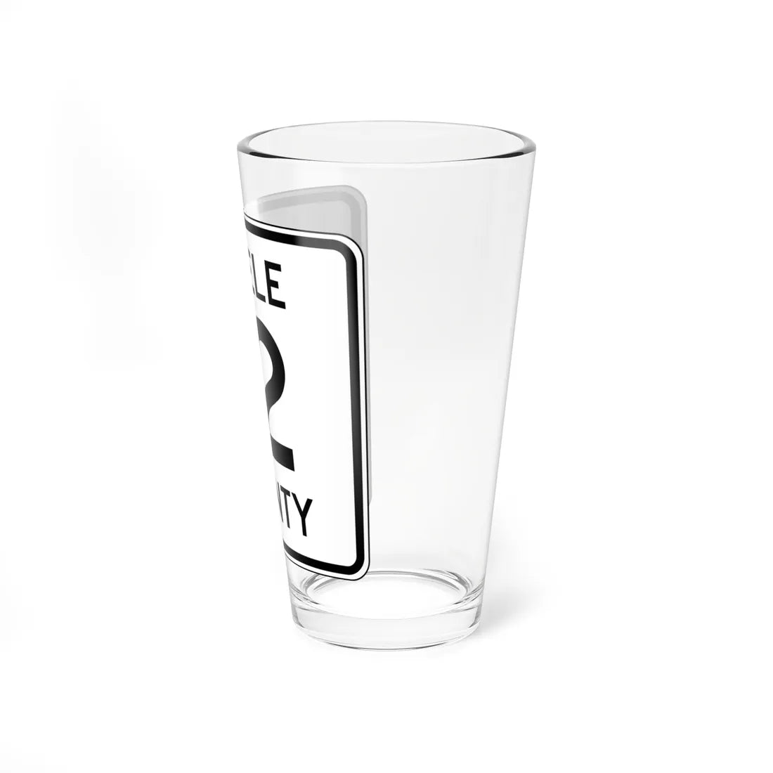 Steele County Route 12 MN (Minnesota) (Road Sign) Pint Glass 16oz - Go Mug Yourself