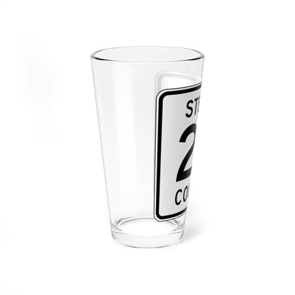 Steele County Route 23 MN (Minnesota) (Road Sign) Pint Glass 16oz - Go Mug Yourself