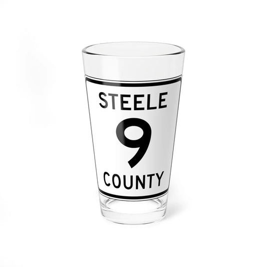 Steele County Route 9 MN (Minnesota) (Road Sign) Pint Glass 16oz 16oz - Go Mug Yourself