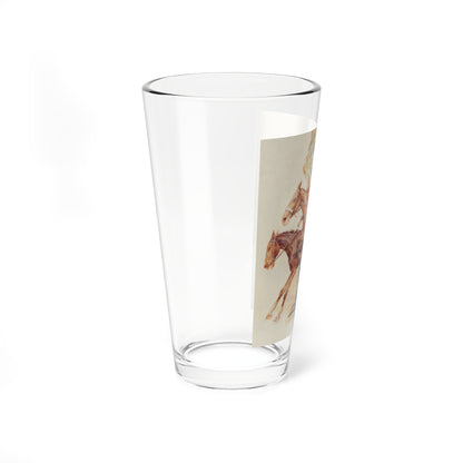 Steeple Chase, 1936 (Magazine Illustration) Pint Glass 16oz-Go Mug Yourself