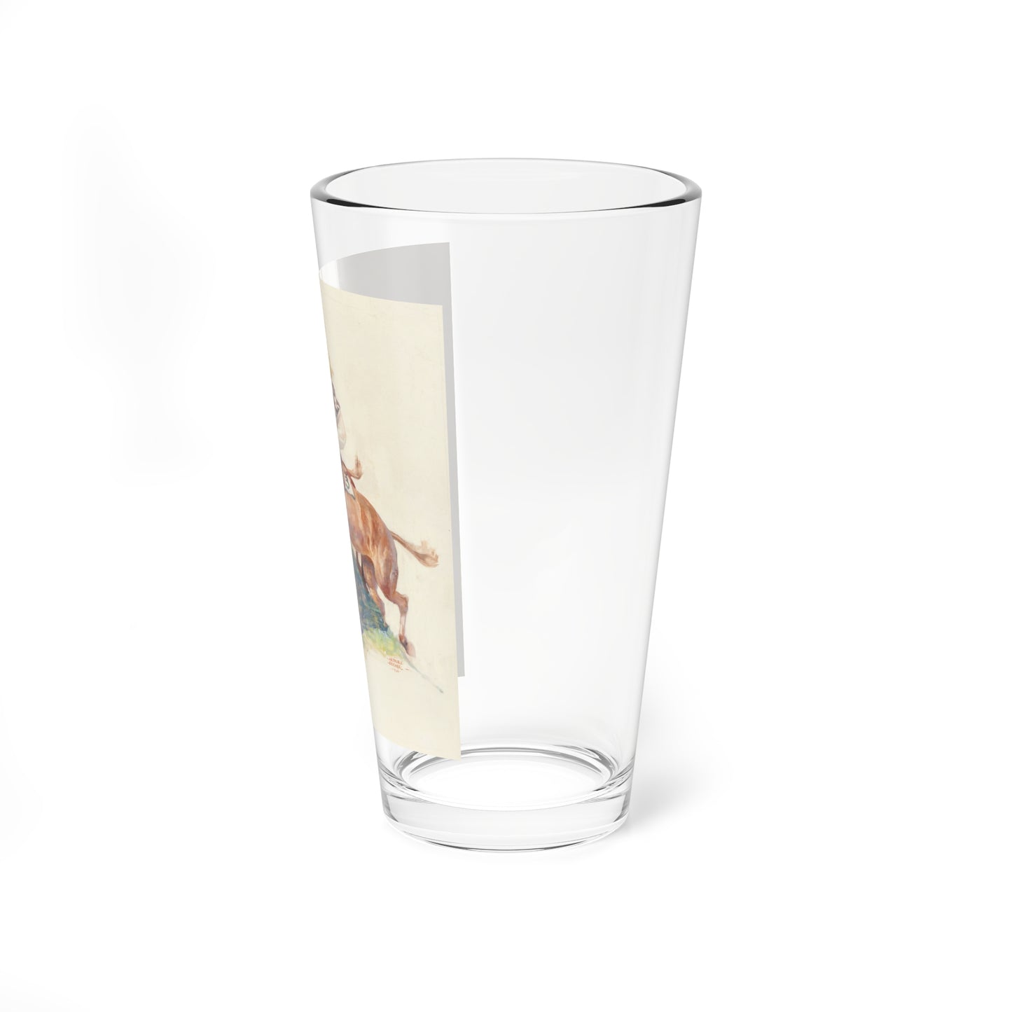 Steeple Chase, 1936 (Magazine Illustration) Pint Glass 16oz-Go Mug Yourself