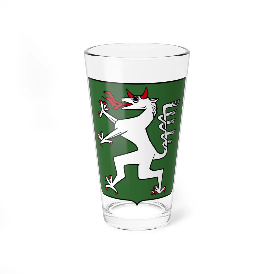 Steiermark-CoA-Landhaushof-Portal-vectorization-plain (Austria) (Coat of Arms) Pint Glass 16oz 16oz - Go Mug Yourself