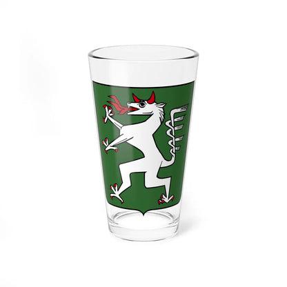 Steiermark-CoA-Landhaushof-Portal-vectorization-plain (Austria) (Coat of Arms) Pint Glass 16oz 16oz - Go Mug Yourself
