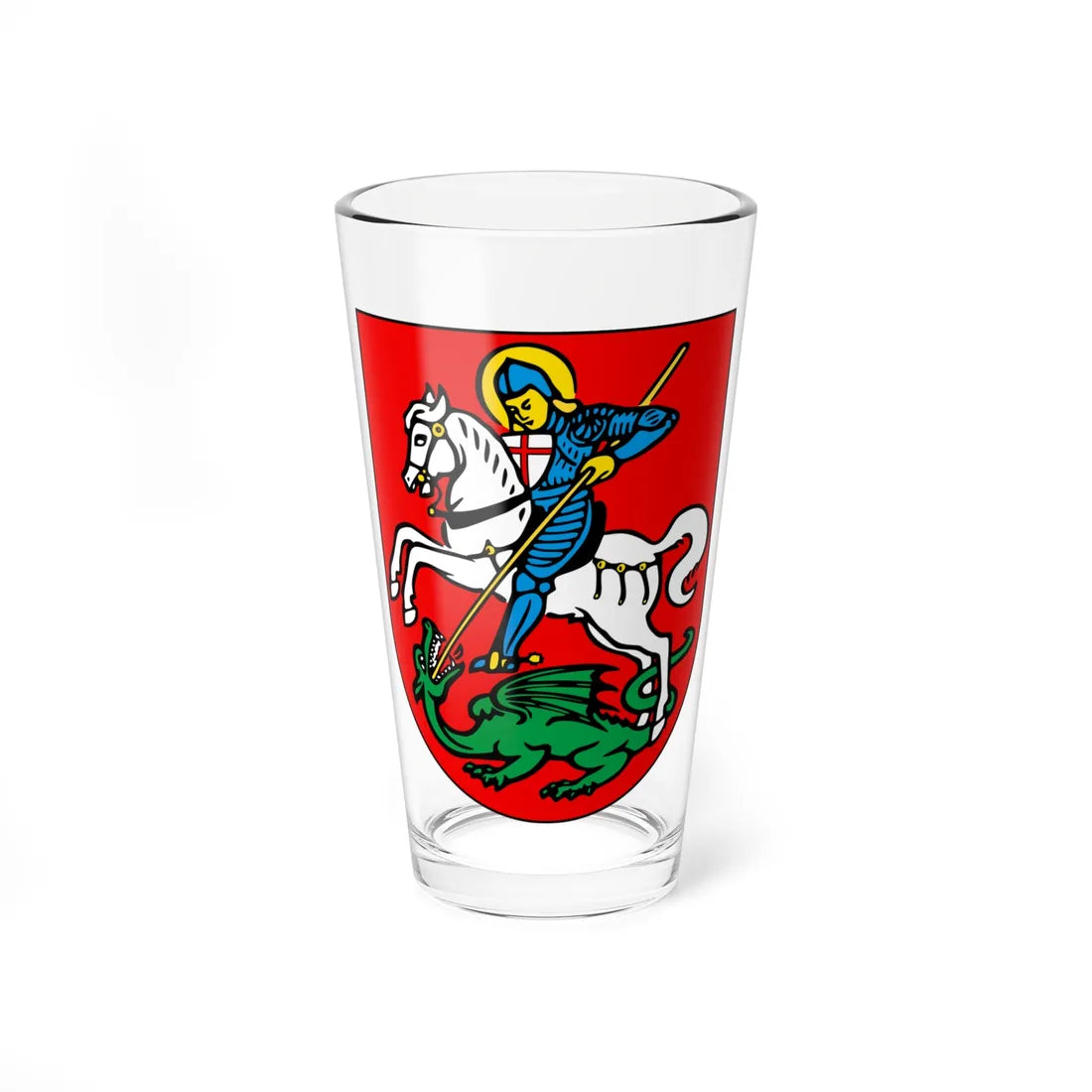 Stein am Rhein-coat of arms (Switzerland) (Coat of Arms) Pint Glass 16oz 16oz - Go Mug Yourself