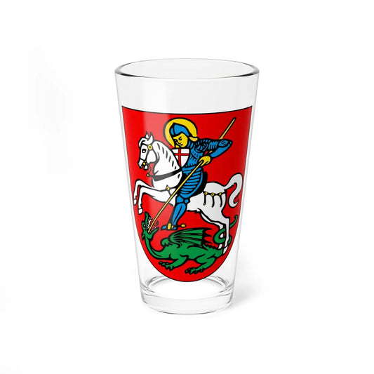 Stein am Rhein-coat of arms (Switzerland) (Coat of Arms) Pint Glass 16oz 16oz - Go Mug Yourself