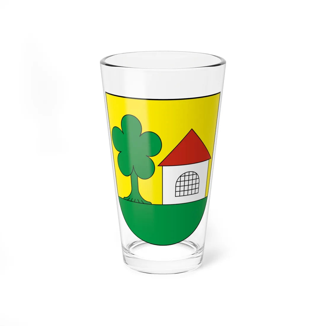 Steinerberg-blazon (Switzerland) (Coat of Arms) Pint Glass 16oz 16oz - Go Mug Yourself