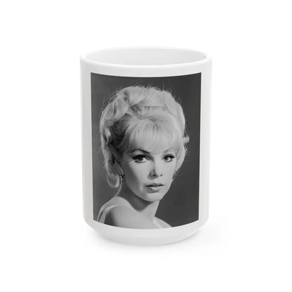 Stella Stevens #208 (Vintage Female Icon) White Coffee Mug-15oz-Go Mug Yourself