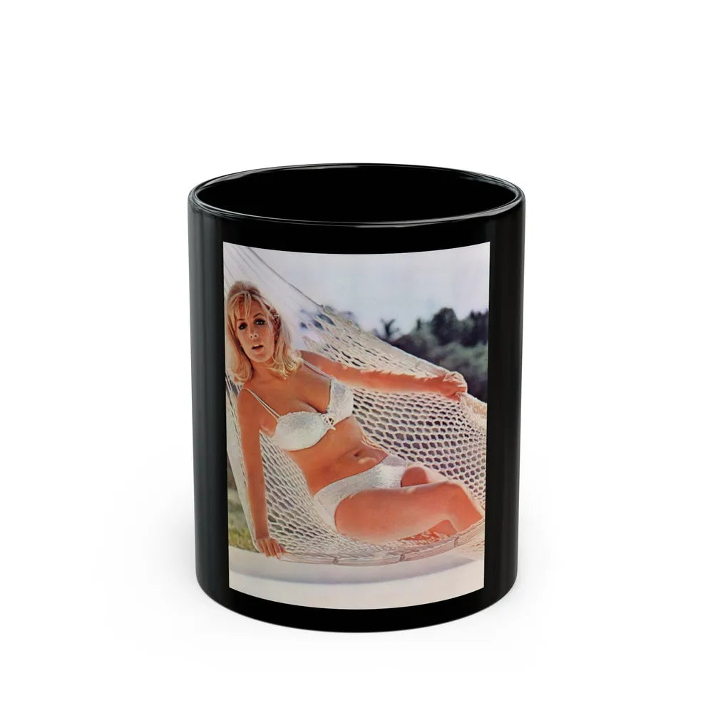 Stella Stevens #215 (Vintage Female Icon) Black Coffee Mug-11oz-Go Mug Yourself