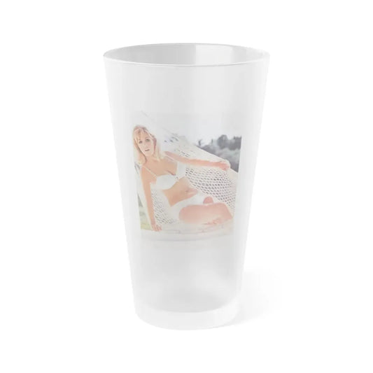 Stella Stevens #215 (Vintage Female Icon) Frosted Pint Glass 16oz 16oz Frosted - Go Mug Yourself