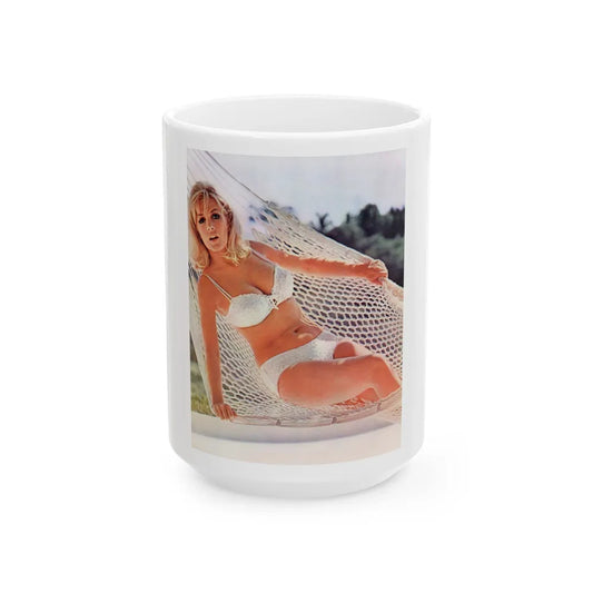 Stella Stevens #215 (Vintage Female Icon) White Coffee Mug-15oz-Go Mug Yourself