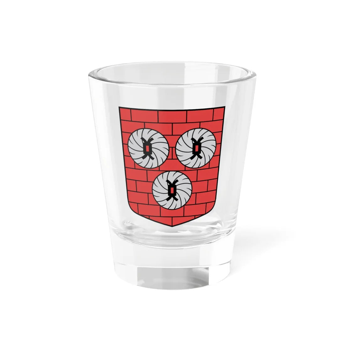 Stelpes pagasta ģerbonis (Latvia) (Coat of Arms) Shot Glass 1.5oz 1.5oz - Go Mug Yourself