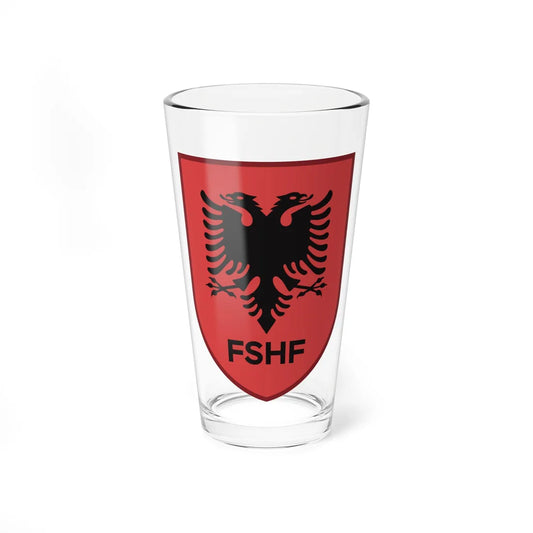 Stema e Fanellës së Kombëtares (Albania) (Coat of Arms) Pint Glass 16oz 16oz - Go Mug Yourself