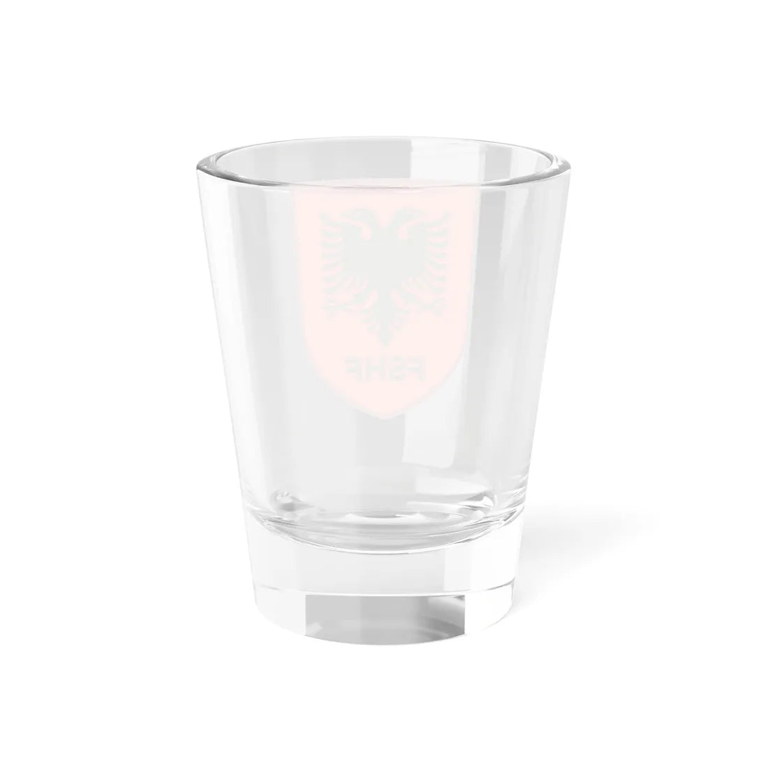 Stema e Fanellës së Kombëtares (Albania) (Coat of Arms) Shot Glass 1.5oz - Go Mug Yourself