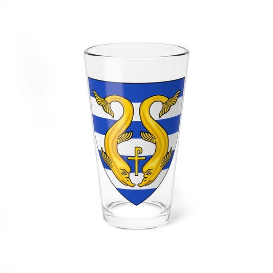 Stema Județului Tulcea (Oman) (Coat of Arms) Pint Glass 16oz 16oz - Go Mug Yourself