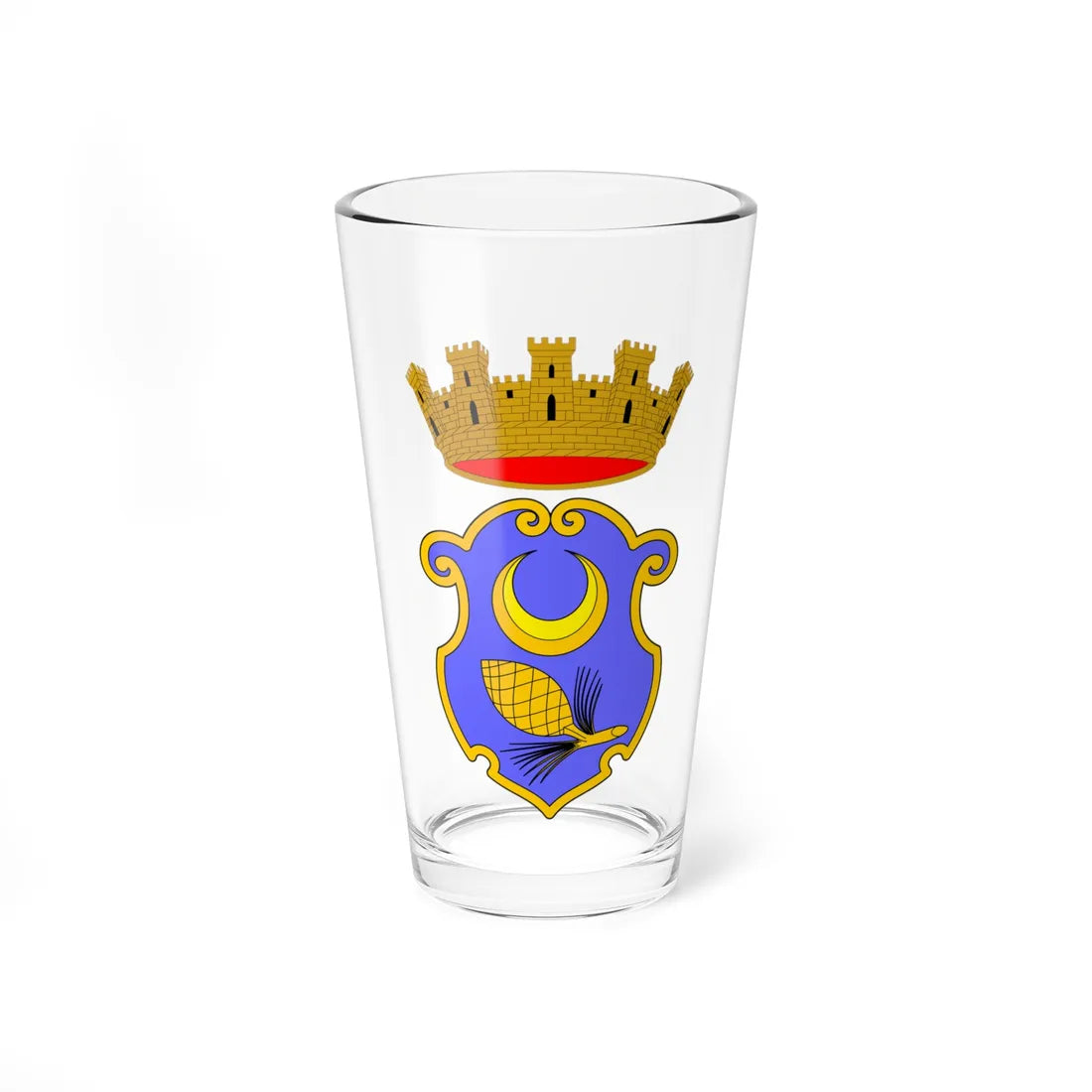 Stemma antico di Bivona città (Italy) (Coat of Arms) Pint Glass 16oz 16oz - Go Mug Yourself