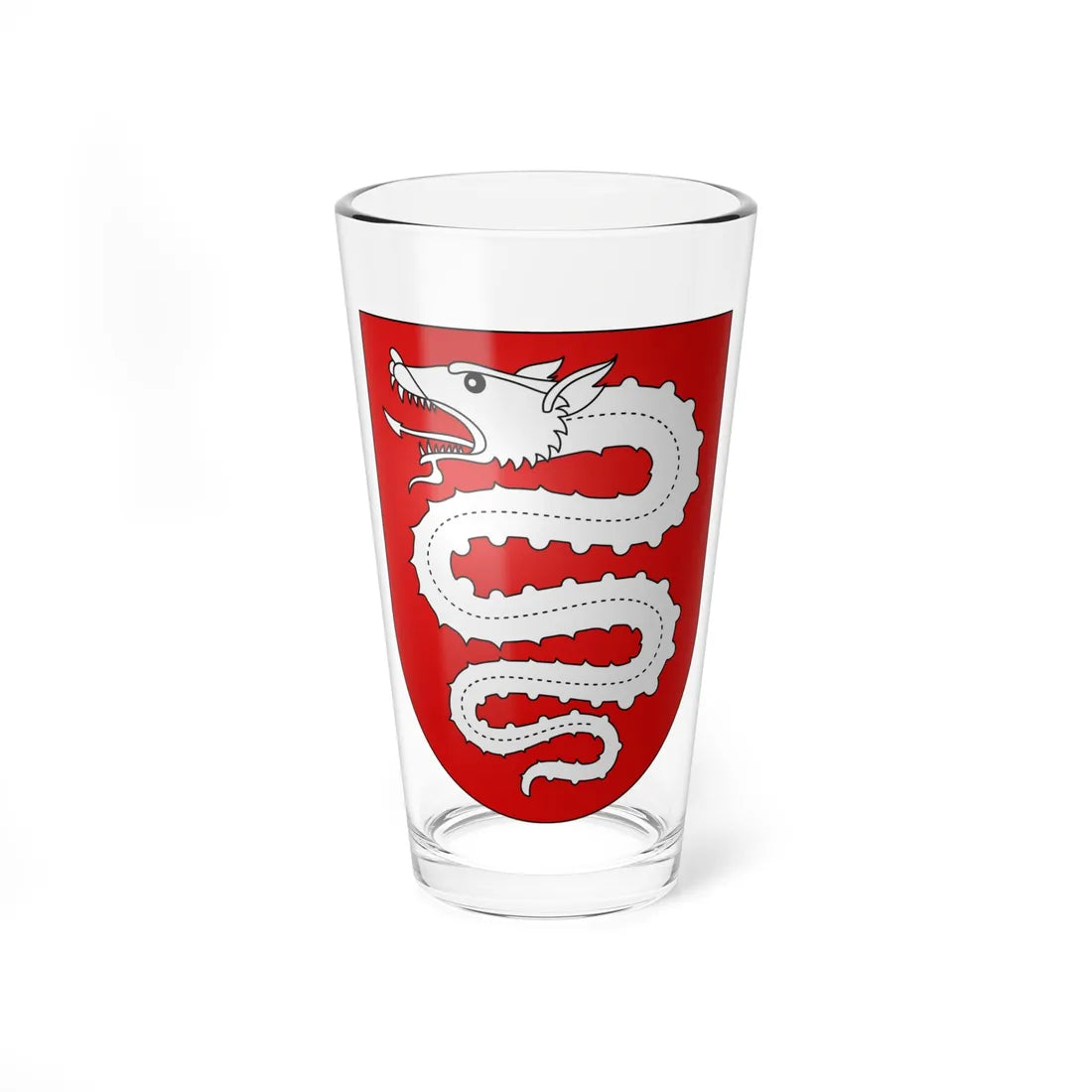 Stemma Bellinzona (Switzerland) (Coat of Arms) Pint Glass 16oz 16oz - Go Mug Yourself