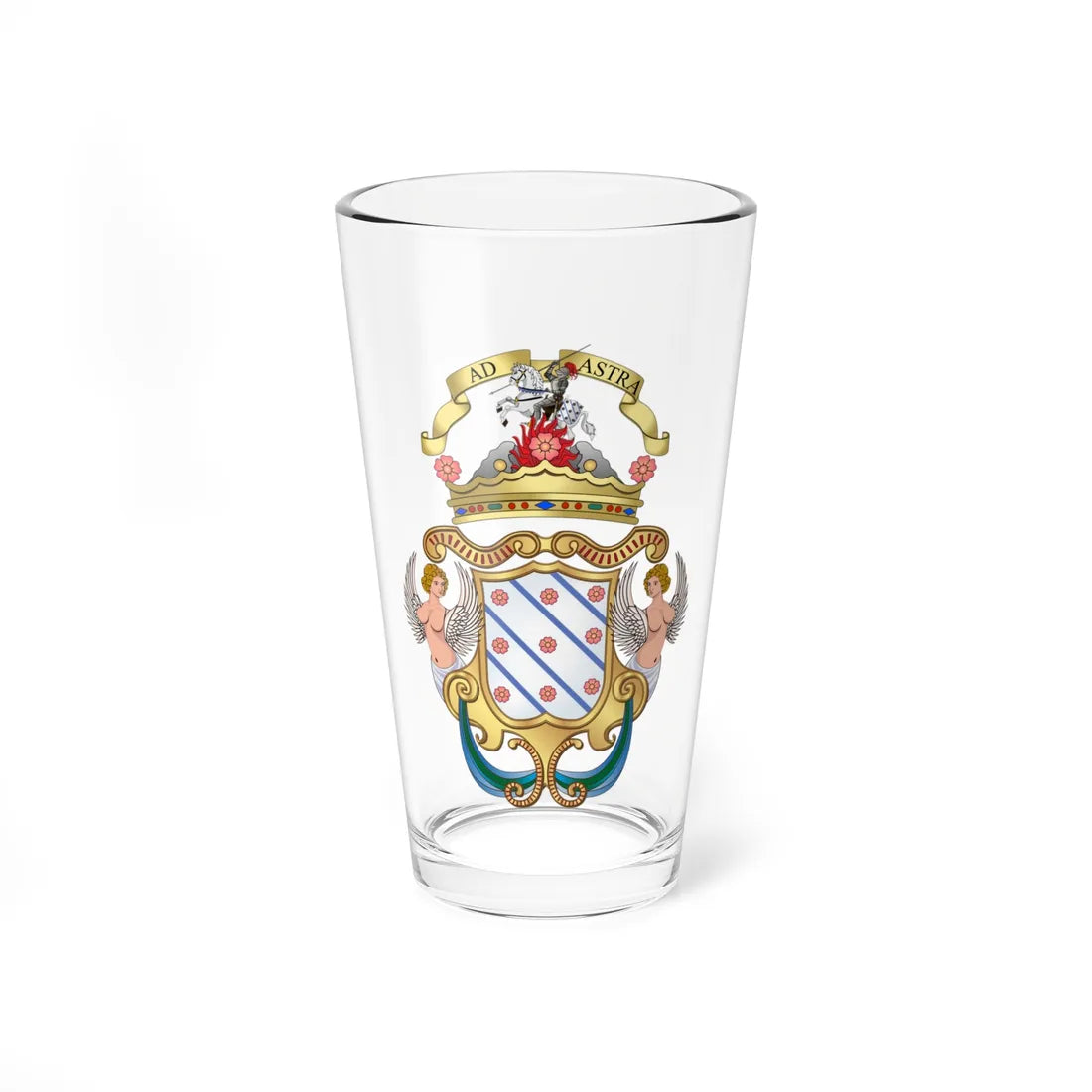 Stemma Comunale di Raffadali (Italy) (Coat of Arms) Pint Glass 16oz 16oz - Go Mug Yourself