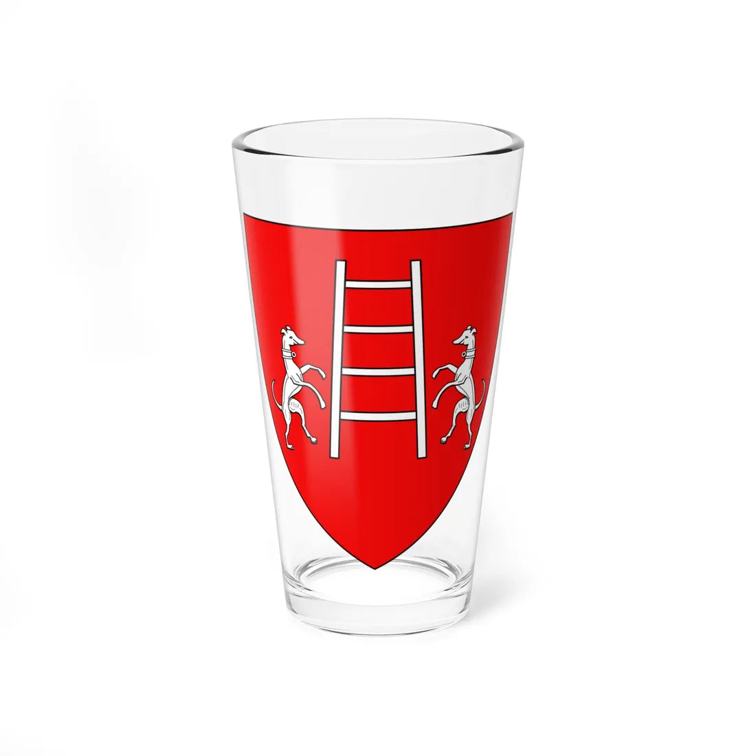 Stemma della Scala con cani (Italy) (Coat of Arms) Pint Glass 16oz 16oz - Go Mug Yourself