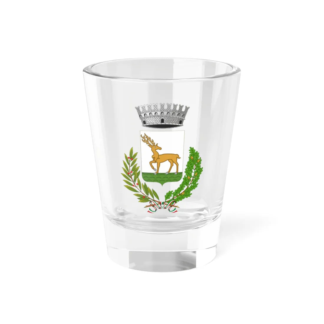 Stemma di Codigoro (Italy) (Coat of Arms) Shot Glass 1.5oz 1.5oz - Go Mug Yourself