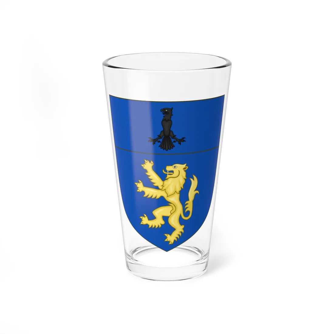 Stemma fam. Gerundi feudatari Canneto (Italy) (Coat of Arms) Pint Glass 16oz 16oz - Go Mug Yourself