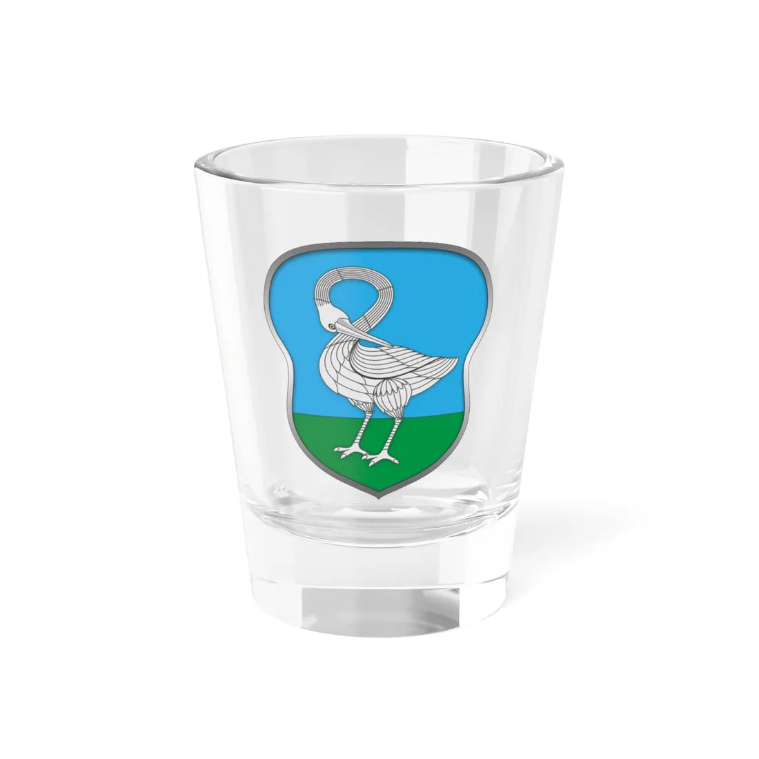 Stemma Famiglia Longhena di Brescia (Italy) (Coat of Arms) Shot Glass 1.5oz - Go Mug Yourself