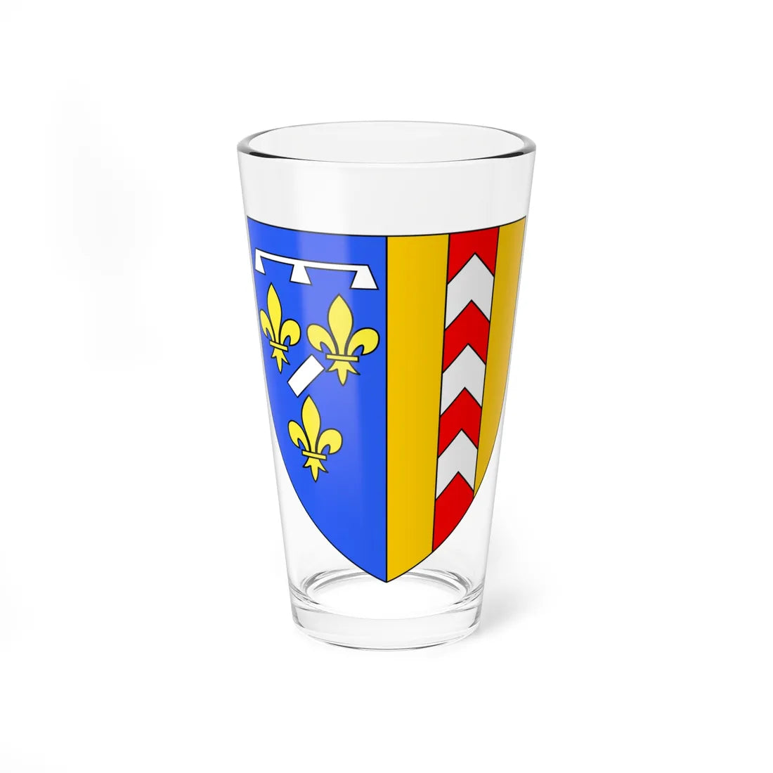 Stemma Orléans-Longueville (Switzerland) (Coat of Arms) Pint Glass 16oz 16oz - Go Mug Yourself