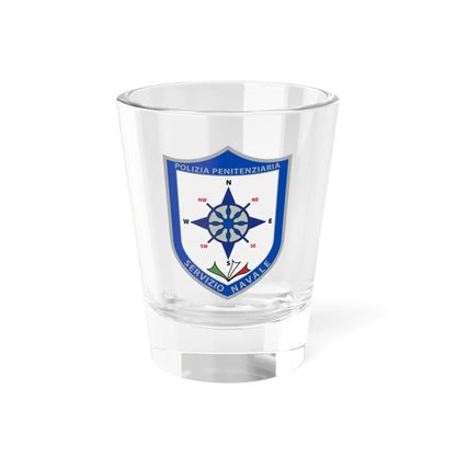 Stemma Servizio Navale Polizia Penitenziaria (Italy) (Coat of Arms) Shot Glass 1.5oz 1.5oz - Go Mug Yourself