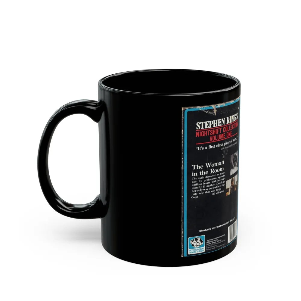 STEPHEN KINGS NIGHTSHIFT COLLECTION VOLUME ONE (VHS COVER) - Black Coffee Mug-Go Mug Yourself