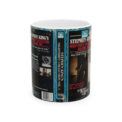 STEPHEN KINGS NIGHTSHIFT COLLECTION VOLUME ONE (VHS COVER) - White Coffee Mug 11oz - Go Mug Yourself