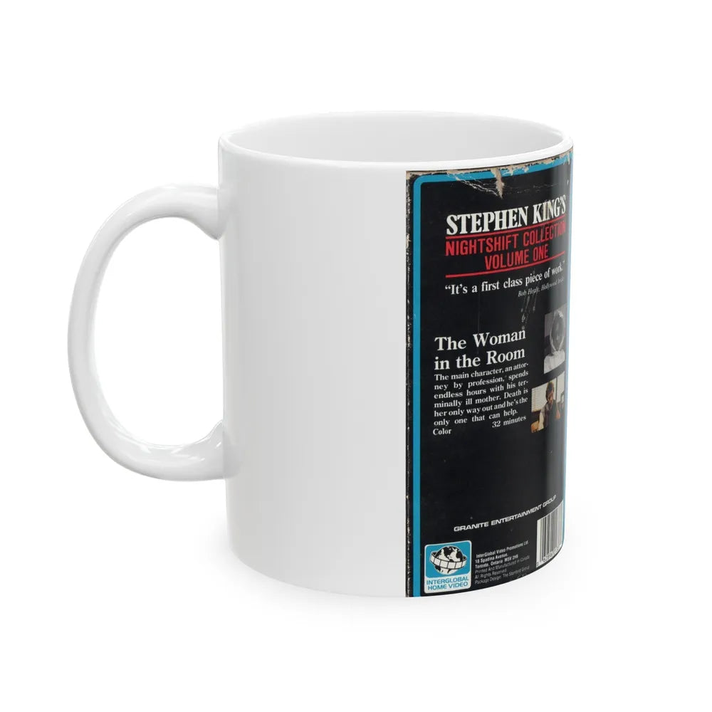 STEPHEN KINGS NIGHTSHIFT COLLECTION VOLUME ONE (VHS COVER) - White Coffee Mug-Go Mug Yourself