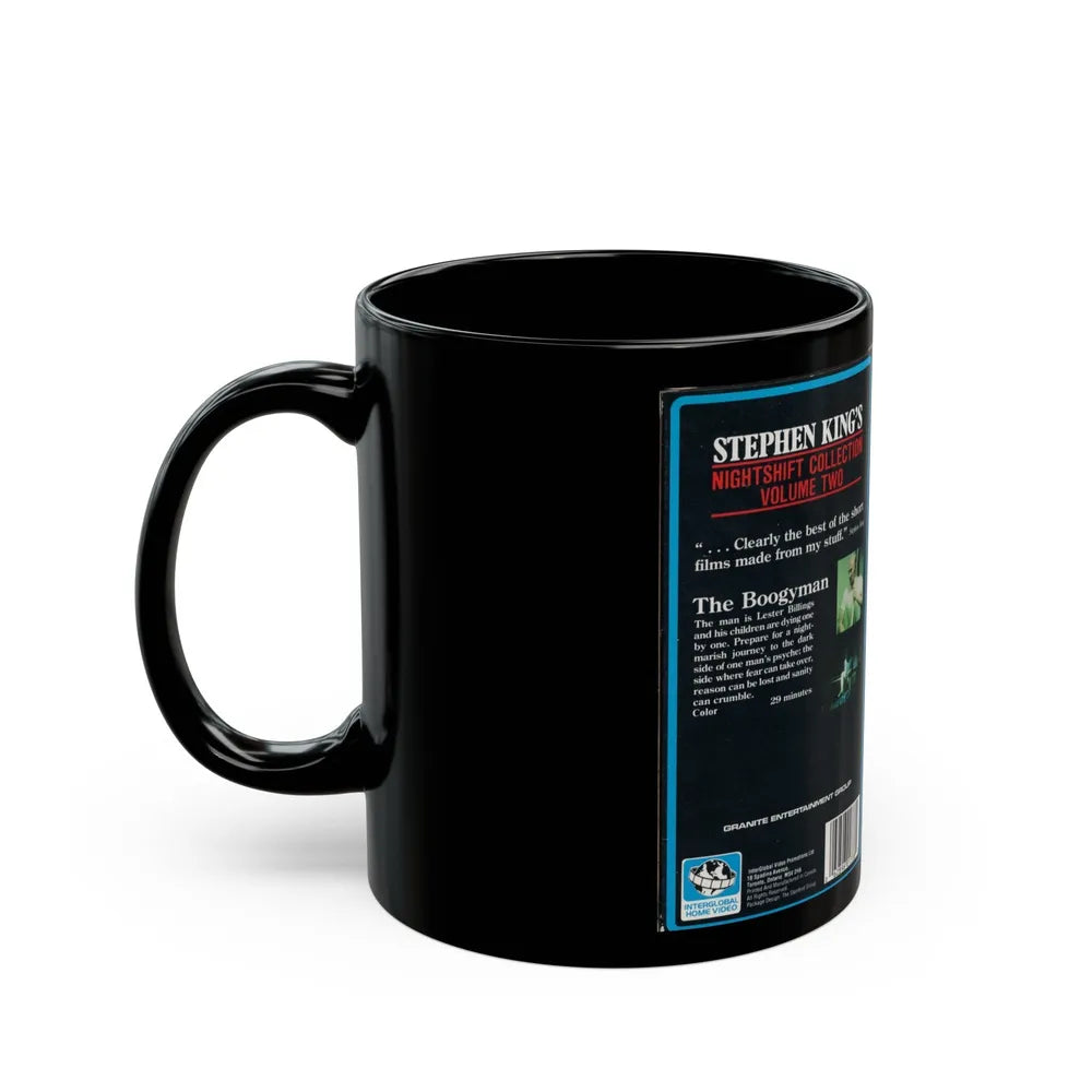 STEPHEN KINGS NIGHTSHIFT COLLECTION VOLUME TWO (VHS COVER) - Black Coffee Mug-Go Mug Yourself