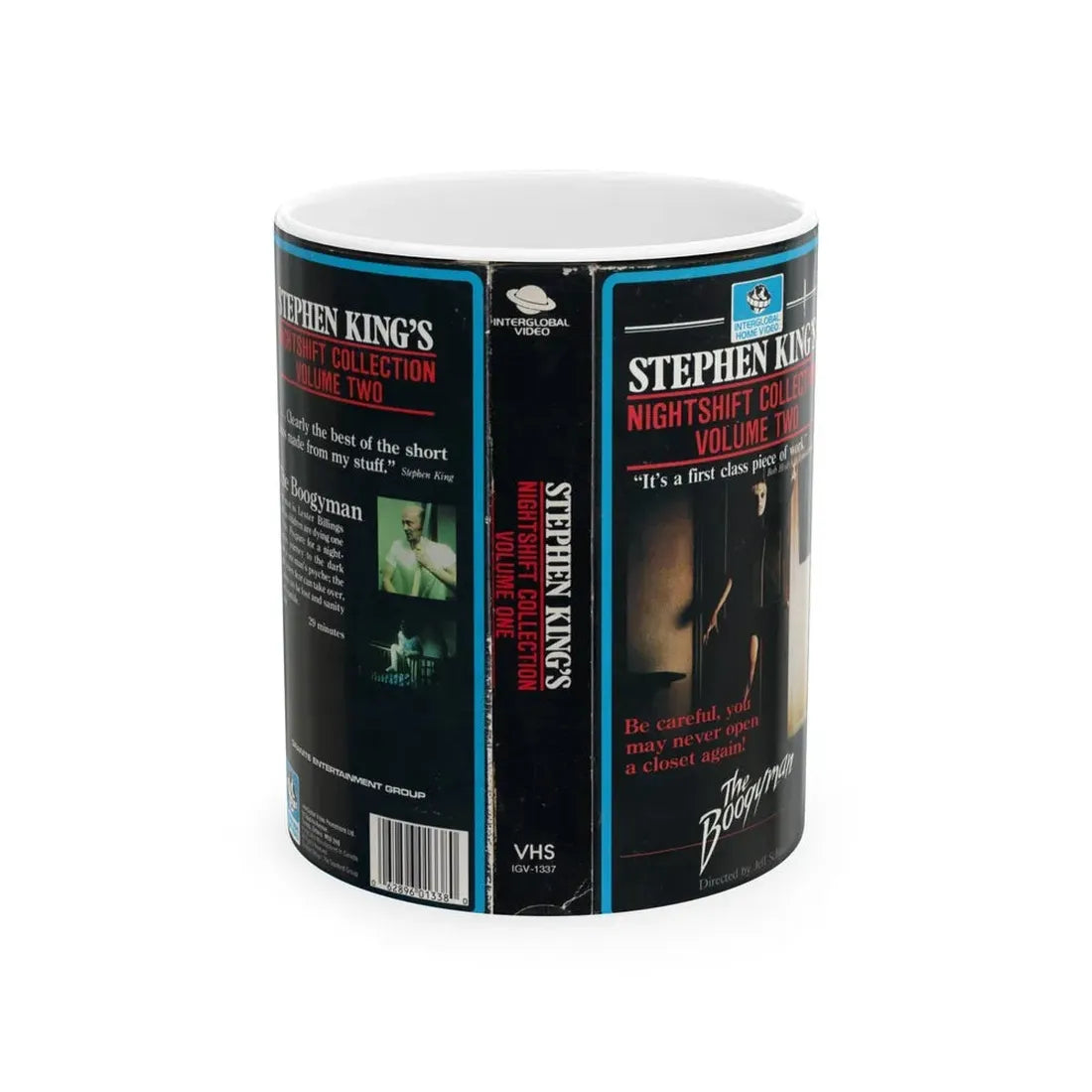 STEPHEN KINGS NIGHTSHIFT COLLECTION VOLUME TWO (VHS COVER) - White Coffee Mug 11oz - Go Mug Yourself