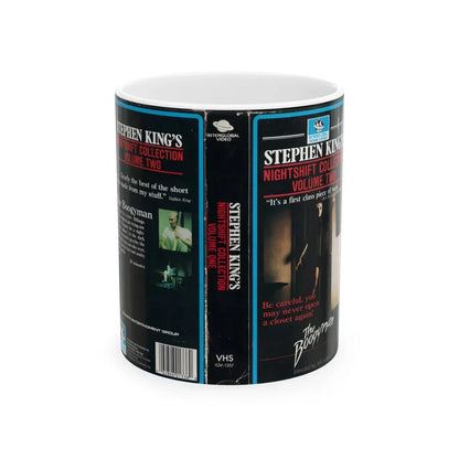 STEPHEN KINGS NIGHTSHIFT COLLECTION VOLUME TWO (VHS COVER) - White Coffee Mug 11oz - Go Mug Yourself
