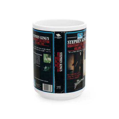 STEPHEN KINGS NIGHTSHIFT COLLECTION VOLUME TWO (VHS COVER) - White Coffee Mug-15oz-Go Mug Yourself