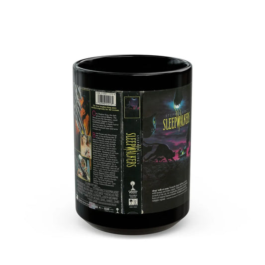 STEPHEN KINGS NIGHTSHIFT SLEEPWALKERS (VHS COVER) - Black Coffee Mug-15oz-Go Mug Yourself