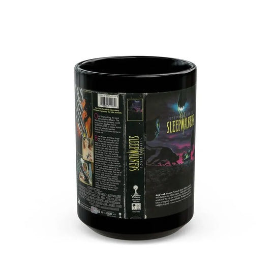 STEPHEN KINGS NIGHTSHIFT SLEEPWALKERS (VHS COVER) - Black Coffee Mug 15oz - Go Mug Yourself
