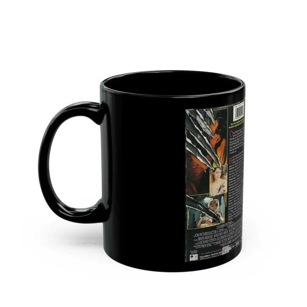 STEPHEN KINGS NIGHTSHIFT SLEEPWALKERS (VHS COVER) - Black Coffee Mug-Go Mug Yourself