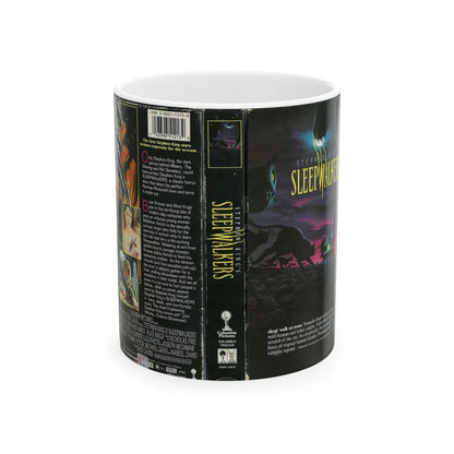 STEPHEN KINGS NIGHTSHIFT SLEEPWALKERS (VHS COVER) - White Coffee Mug-11oz-Go Mug Yourself