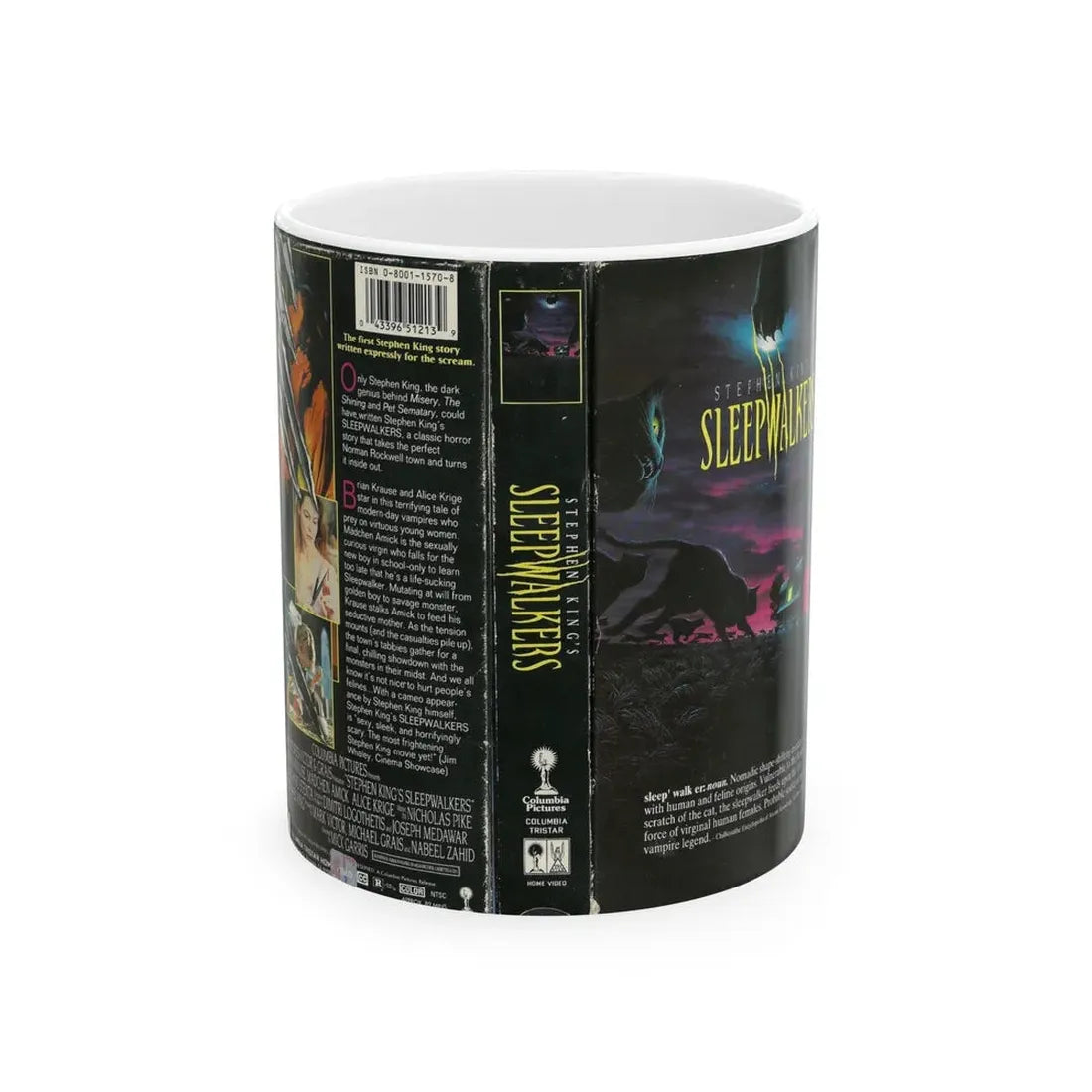 STEPHEN KINGS NIGHTSHIFT SLEEPWALKERS (VHS COVER) - White Coffee Mug 11oz - Go Mug Yourself