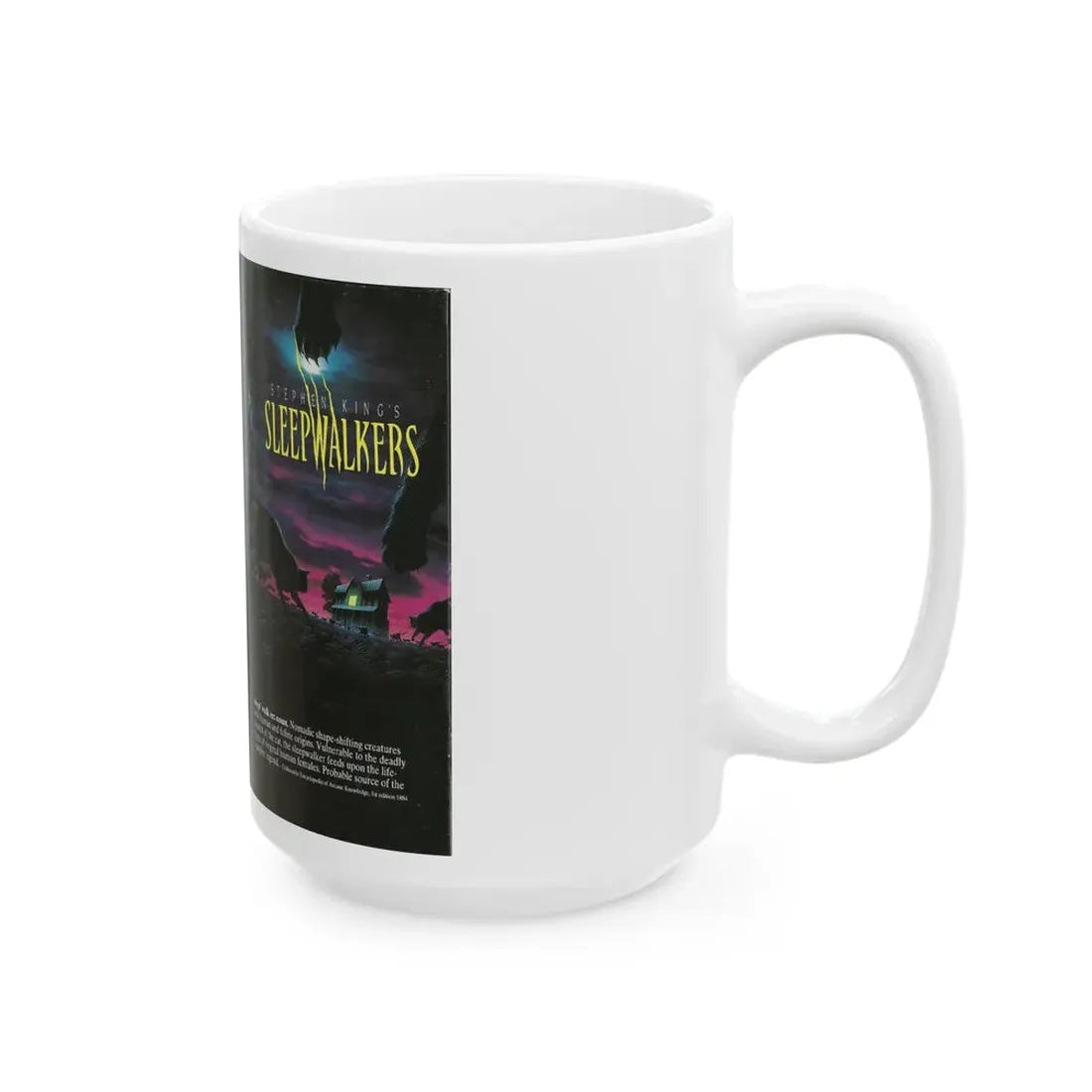 STEPHEN KINGS NIGHTSHIFT SLEEPWALKERS (VHS COVER) - White Coffee Mug - Go Mug Yourself