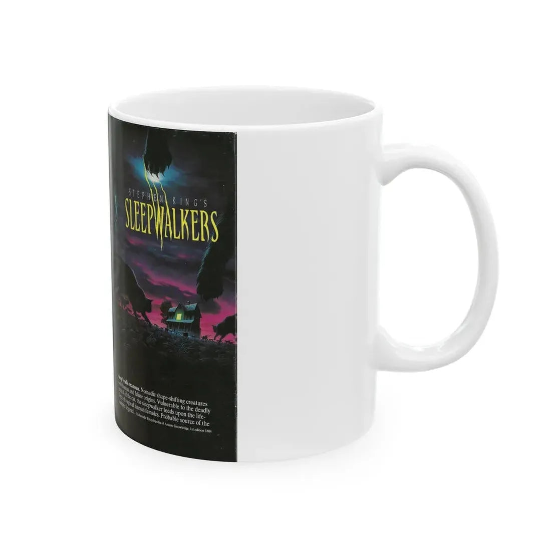 STEPHEN KINGS NIGHTSHIFT SLEEPWALKERS (VHS COVER) - White Coffee Mug - Go Mug Yourself