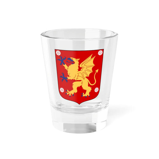 Östergötland vapen  (Sweden) (Coat of Arms) Shot Glass 1.5oz 1.5oz - Go Mug Yourself
